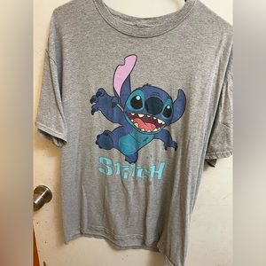a large grey stitch shirt